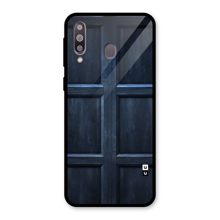 Blue Door Design Glass Back Case for Galaxy M30