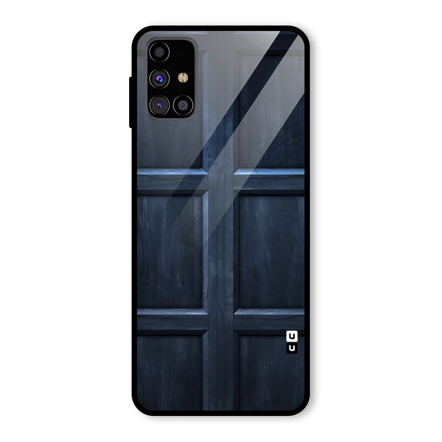 Blue Door Design Glass Back Case for Galaxy M31s