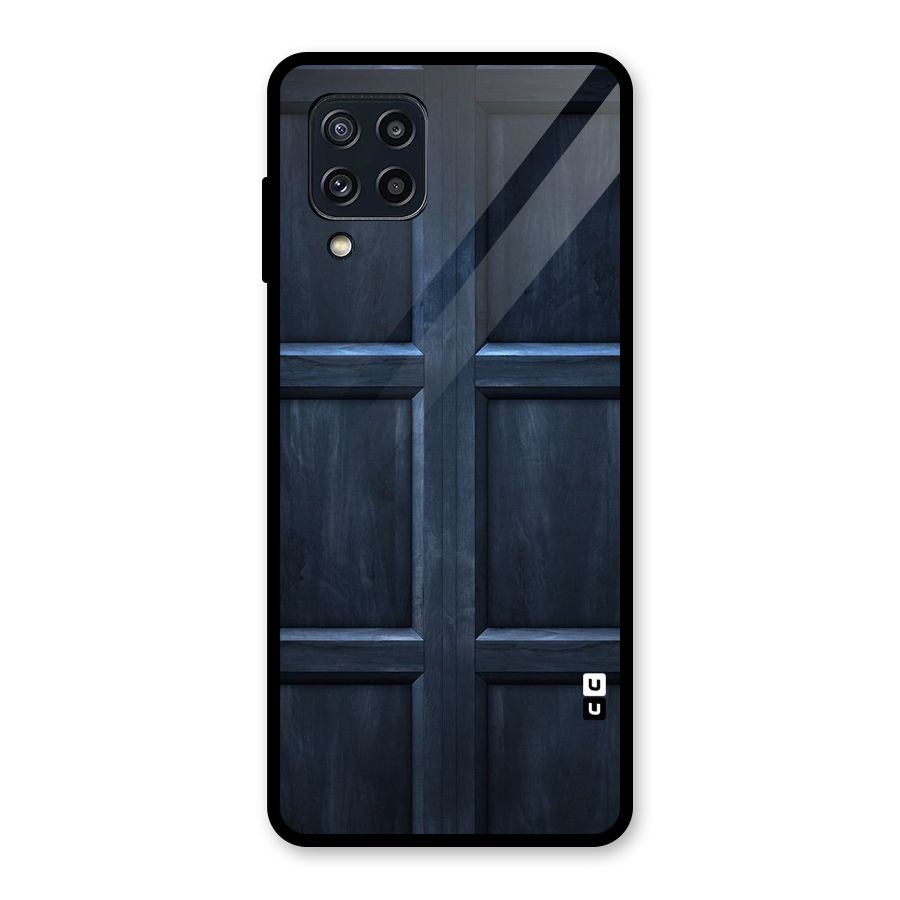 Blue Door Design Glass Back Case for Galaxy M32