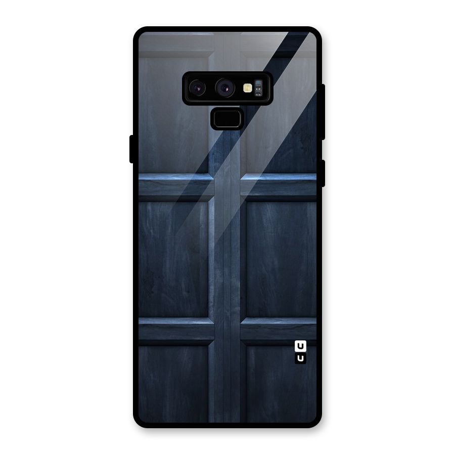 Blue Door Design Glass Back Case for Galaxy Note 9