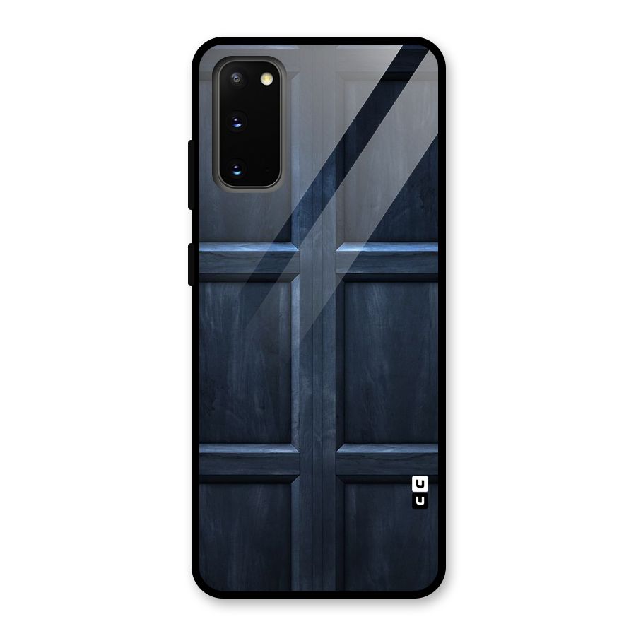 Blue Door Design Glass Back Case for Galaxy S20