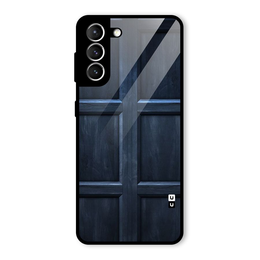 Blue Door Design Glass Back Case for Galaxy S21 5G
