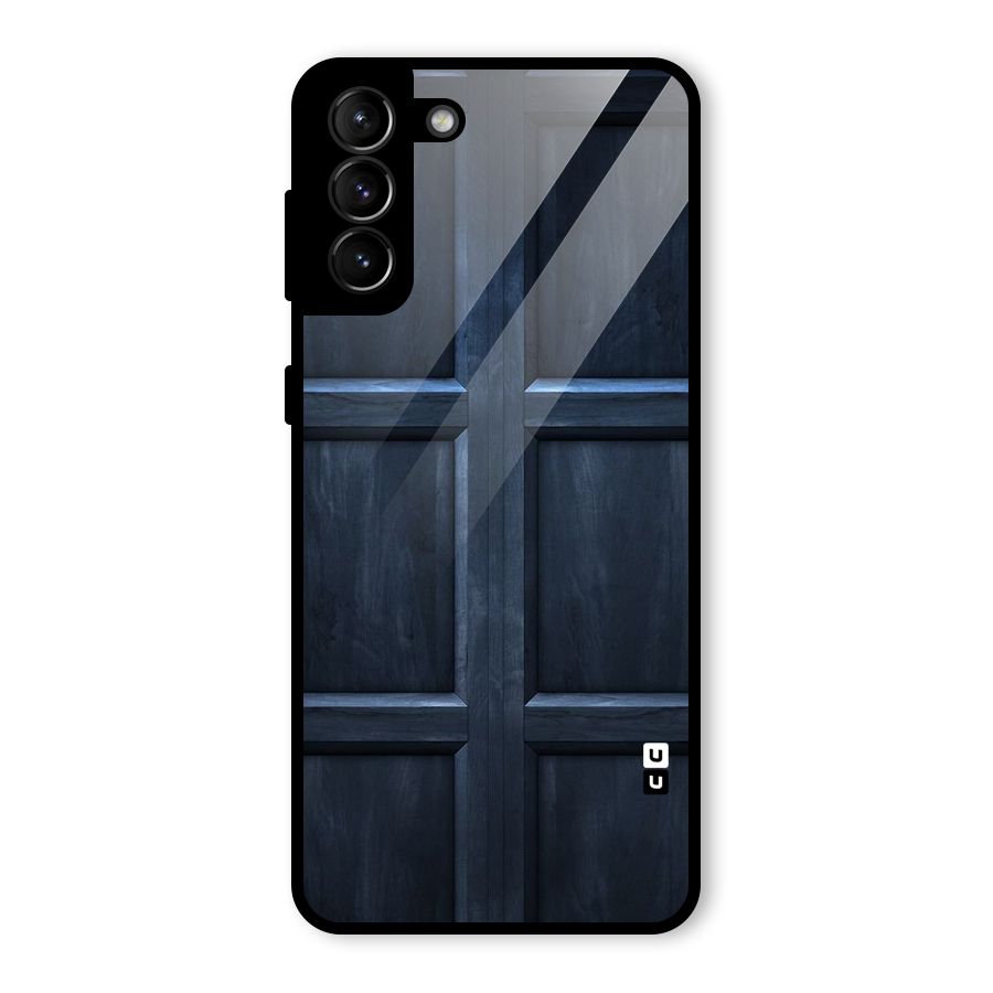 Blue Door Design Glass Back Case for Galaxy S21 Plus
