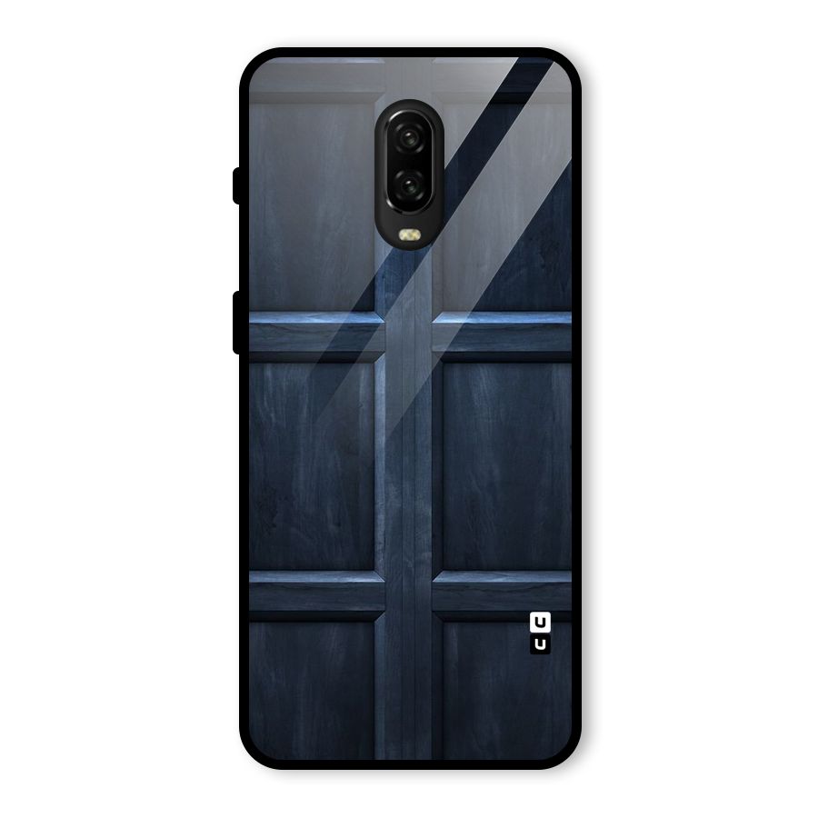 Blue Door Design Glass Back Case for OnePlus 6T
