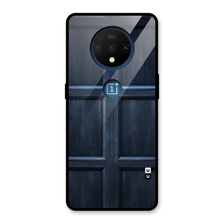 Blue Door Design Glass Back Case for OnePlus 7T