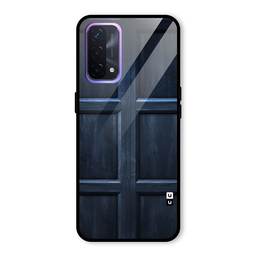 Blue Door Design Glass Back Case for Oppo A74 5G