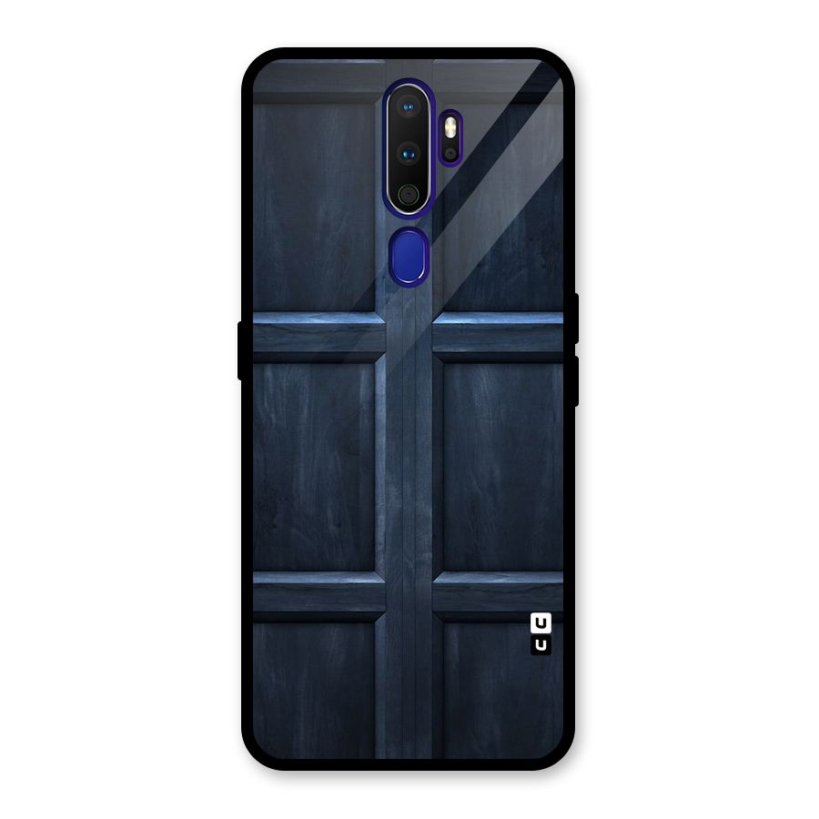 Blue Door Design Glass Back Case for Oppo A9 (2020)