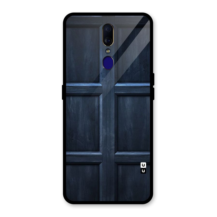 Blue Door Design Glass Back Case for Oppo F11