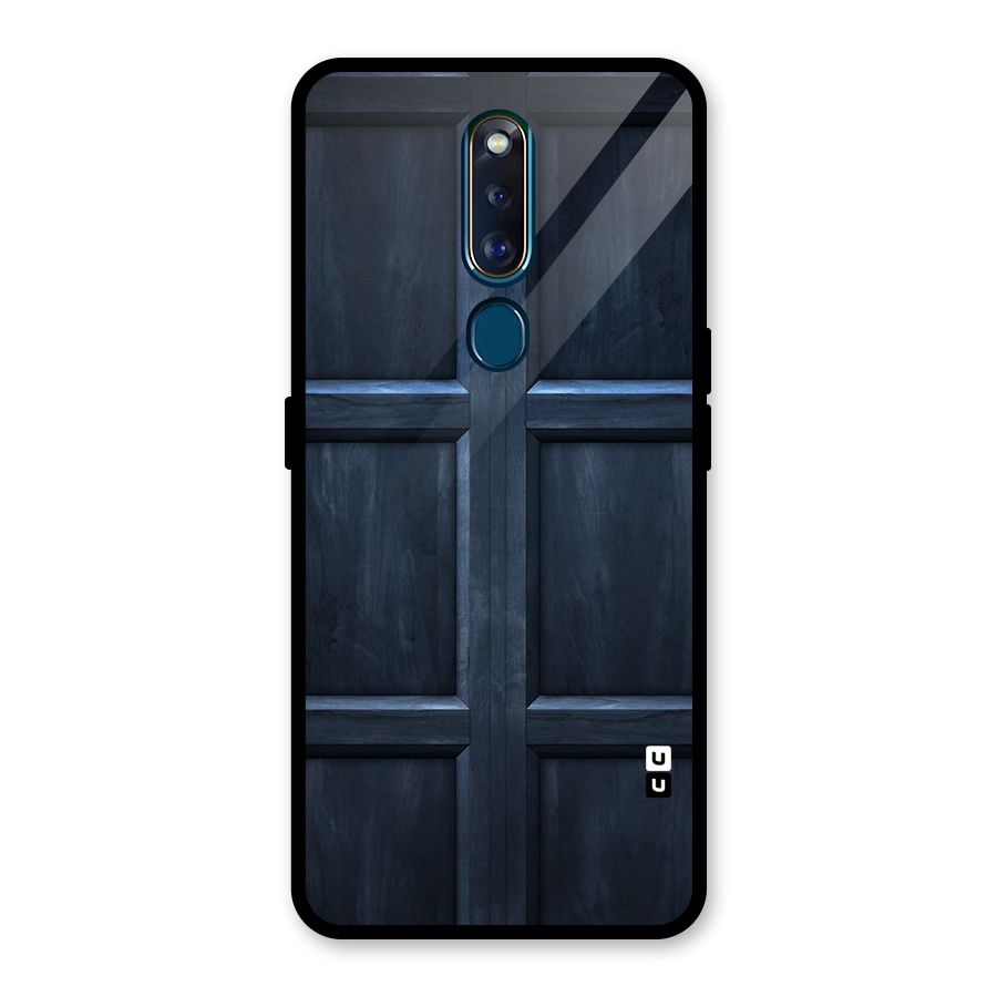 Blue Door Design Glass Back Case for Oppo F11 Pro