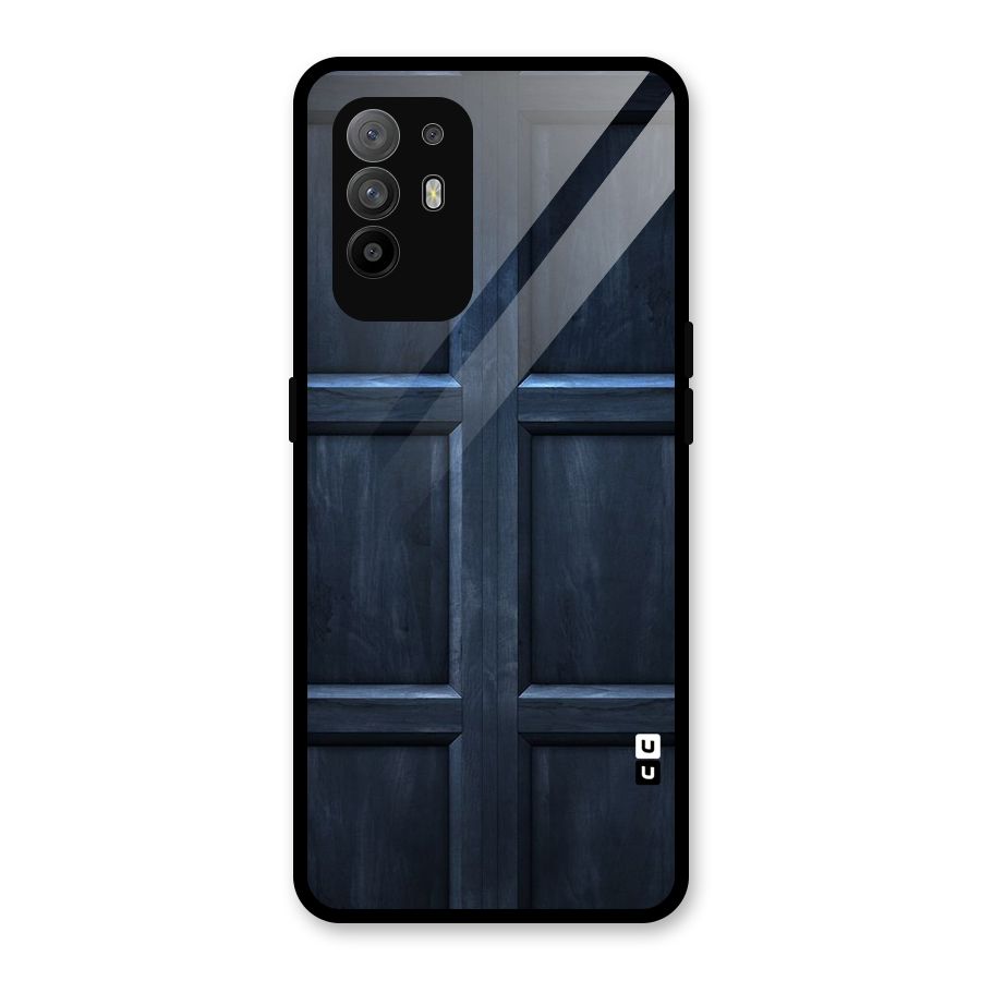 Blue Door Design Glass Back Case for Oppo F19 Pro Plus 5G