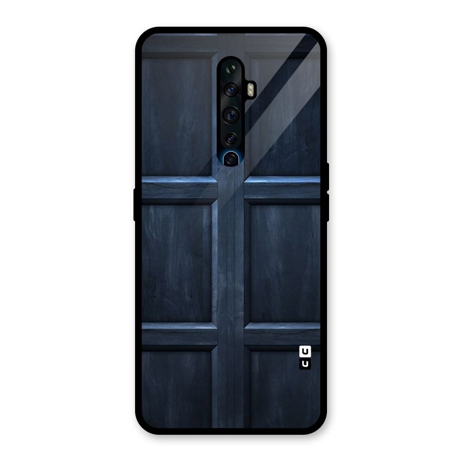 Blue Door Design Glass Back Case for Oppo Reno2 Z