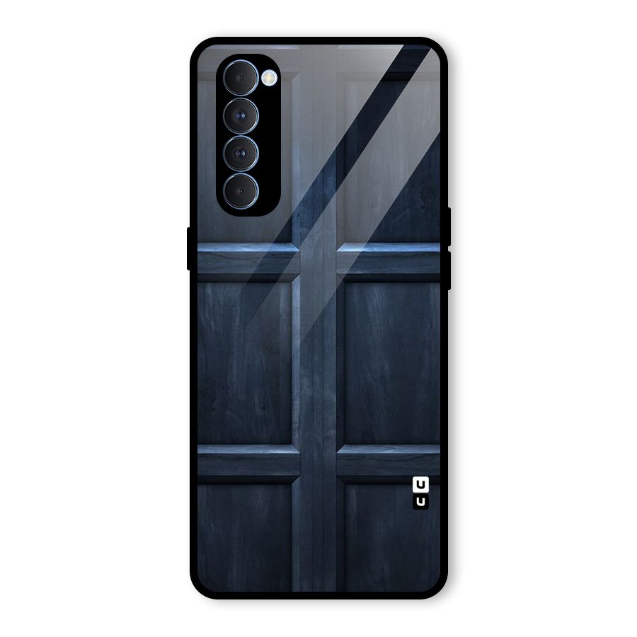 Blue Door Design Glass Back Case for Oppo Reno4 Pro