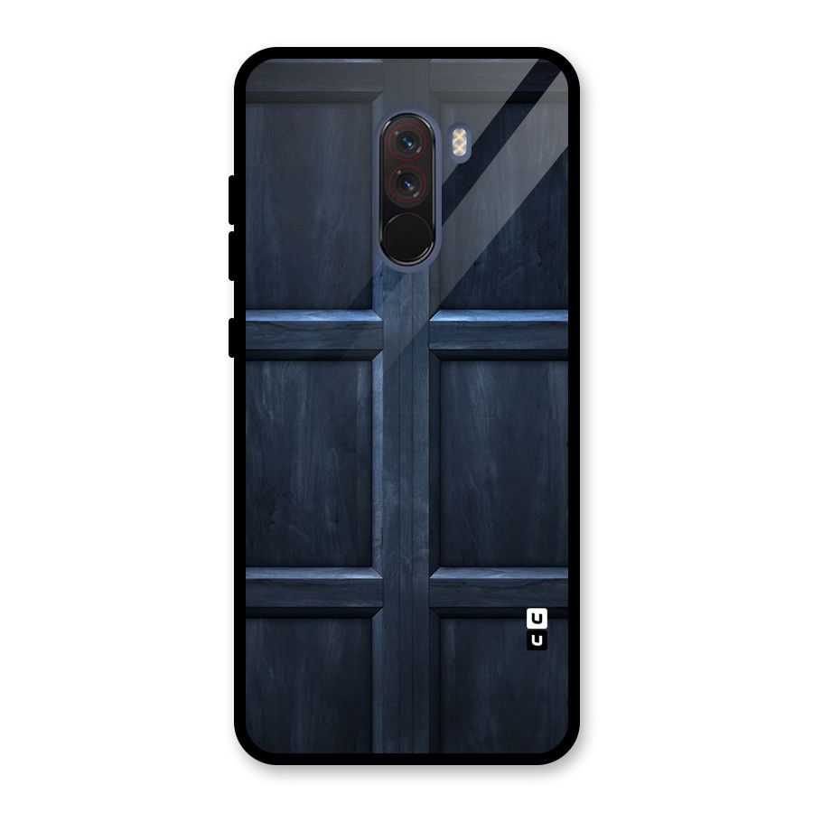 Blue Door Design Glass Back Case for Poco F1