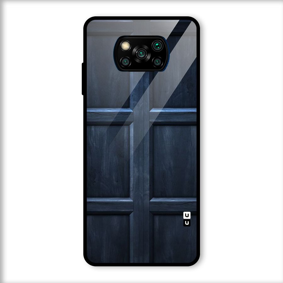 Blue Door Design Glass Back Case for Poco X3