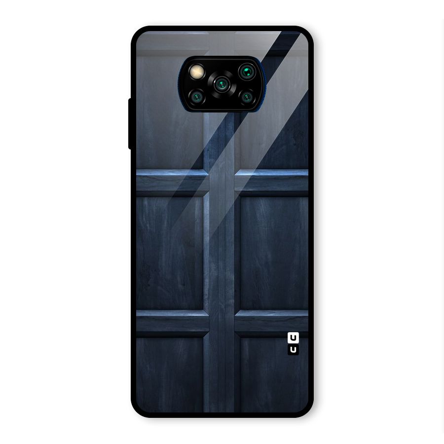 Blue Door Design Glass Back Case for Poco X3 Pro