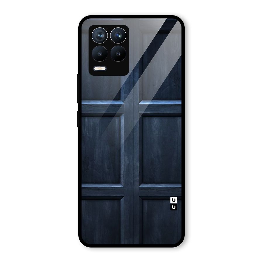 Blue Door Design Glass Back Case for Realme 8 Pro