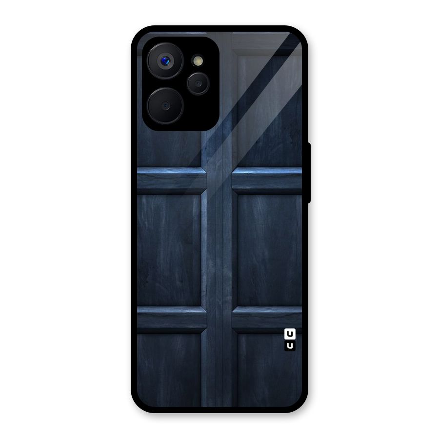 Blue Door Design Glass Back Case for Realme 9i 5G