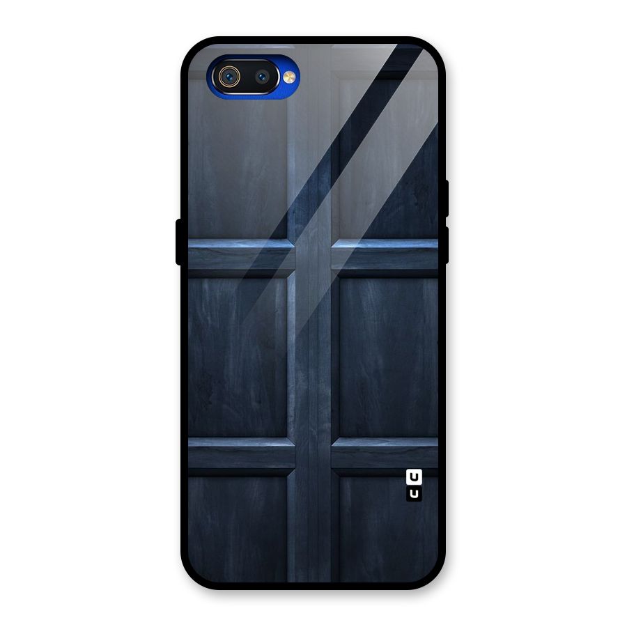 Blue Door Design Glass Back Case for Realme C2
