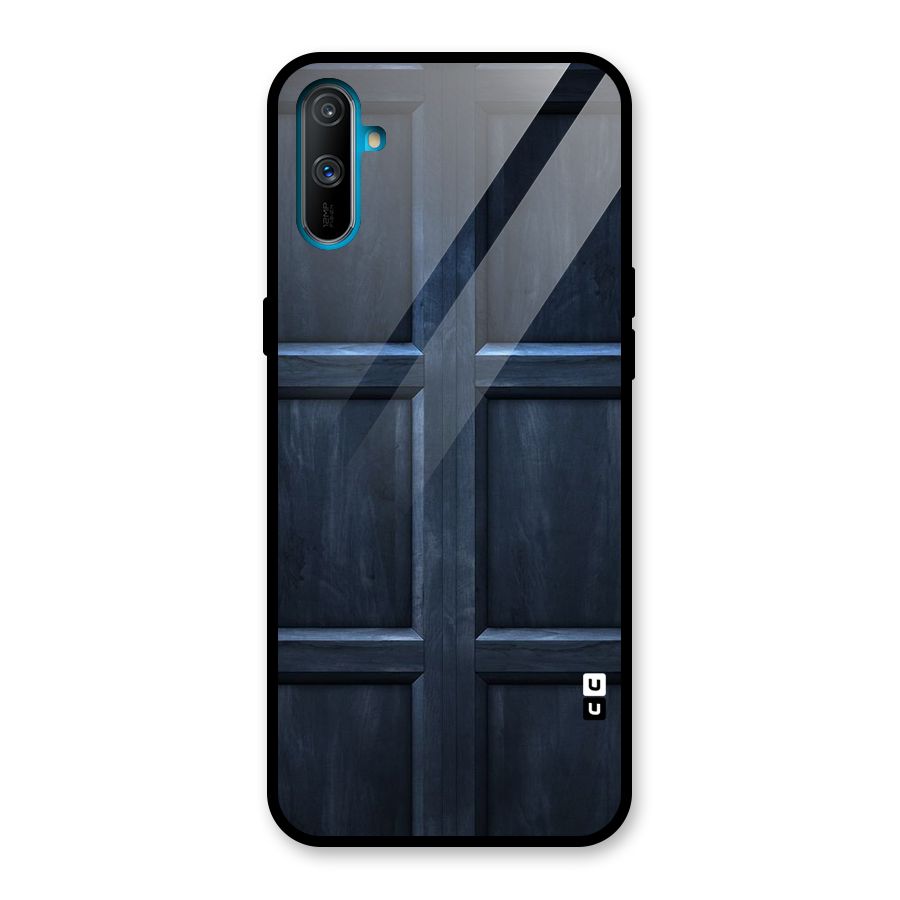 Blue Door Design Glass Back Case for Realme C3