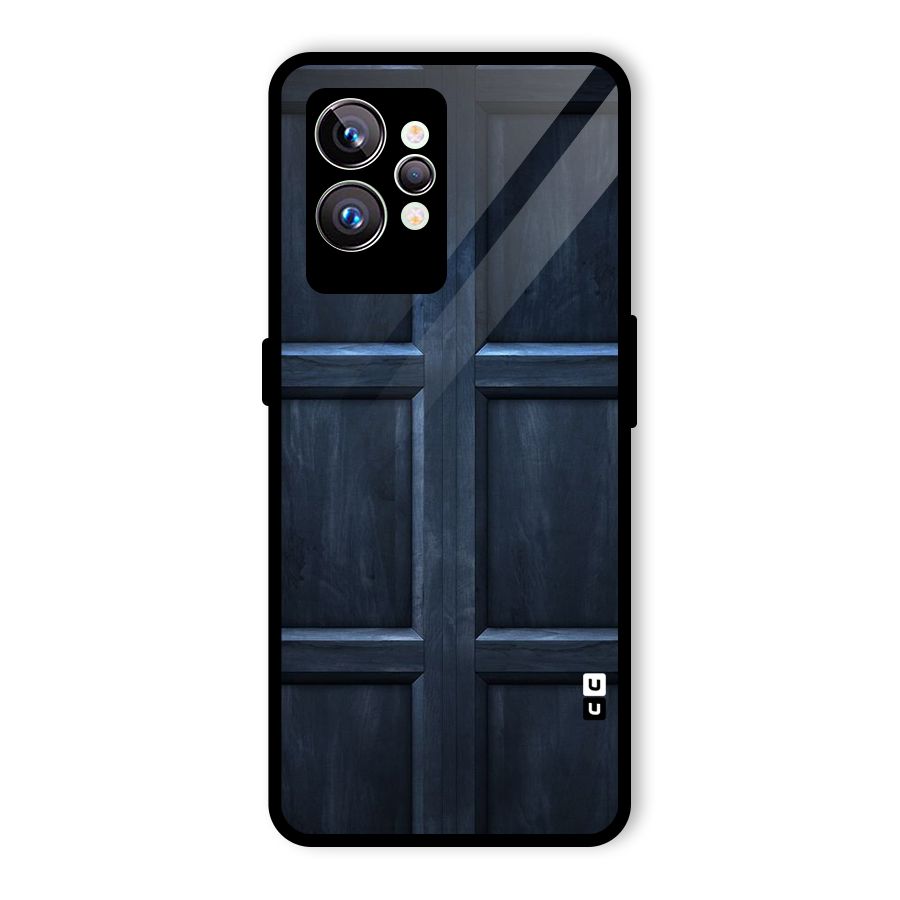 Blue Door Design Glass Back Case for Realme GT2 Pro