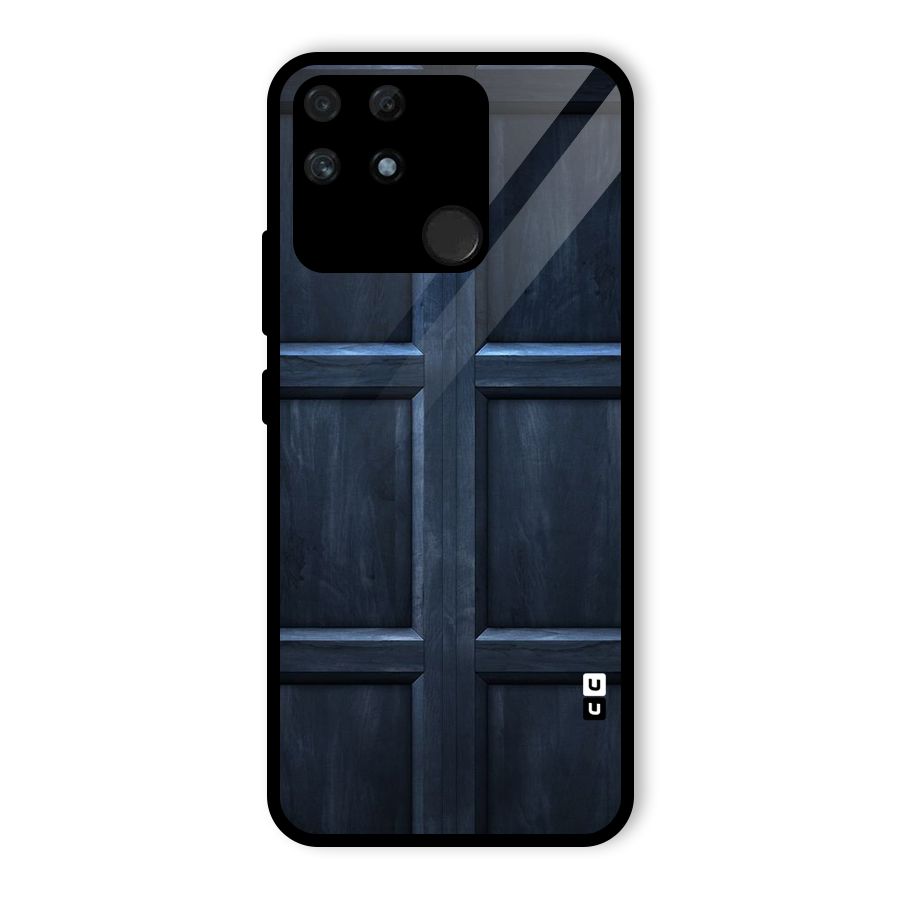Blue Door Design Glass Back Case for Realme Narzo 50A