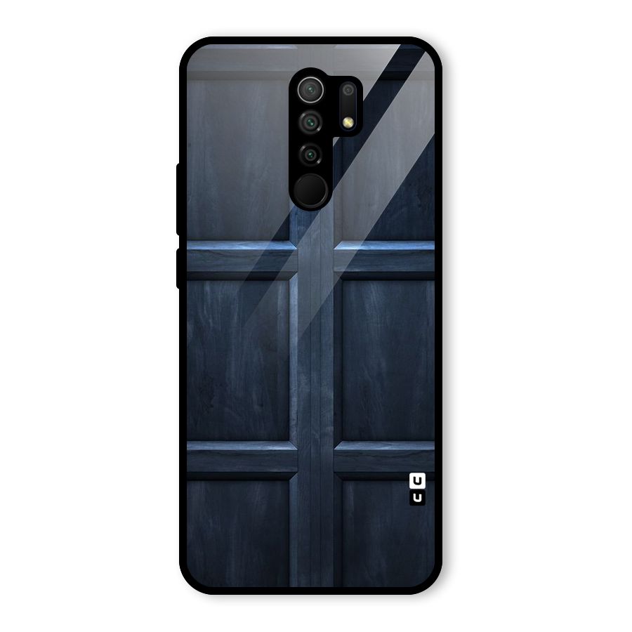 Blue Door Design Glass Back Case for Redmi 9 Prime