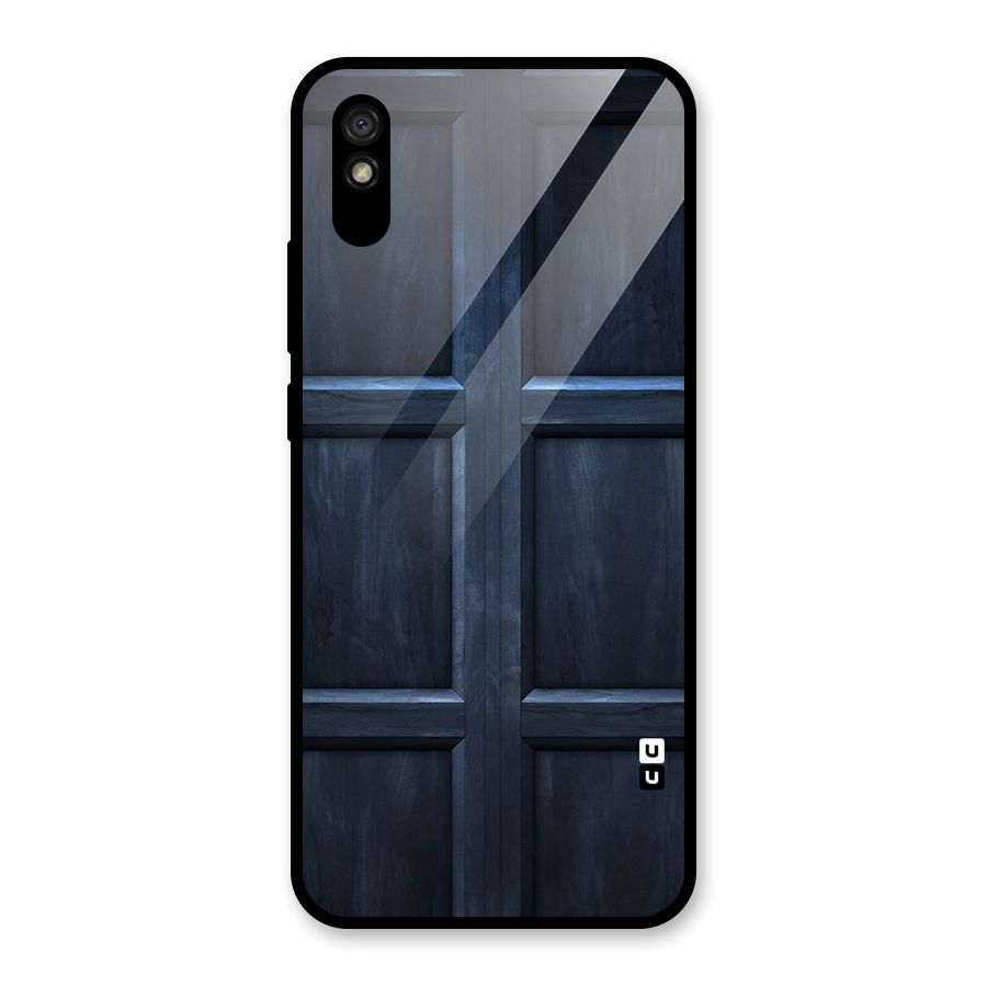 Blue Door Design Glass Back Case for Redmi 9i