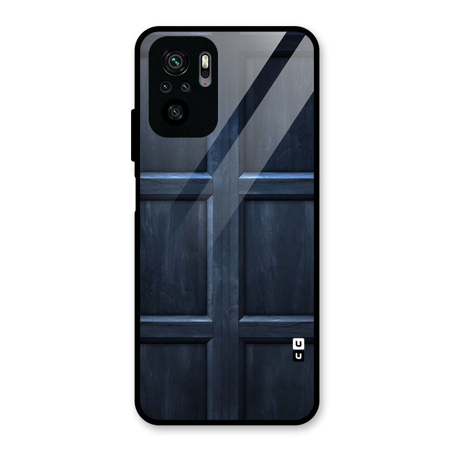 Blue Door Design Glass Back Case for Redmi Note 10S