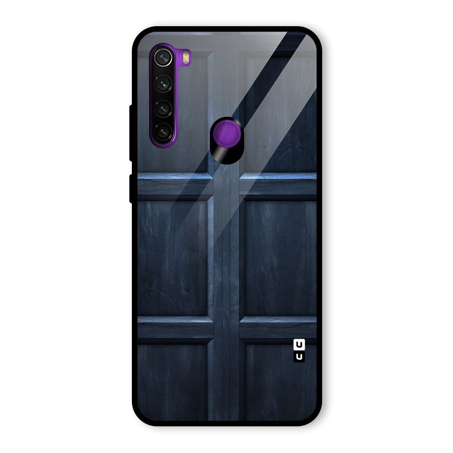 Blue Door Design Glass Back Case for Redmi Note 8