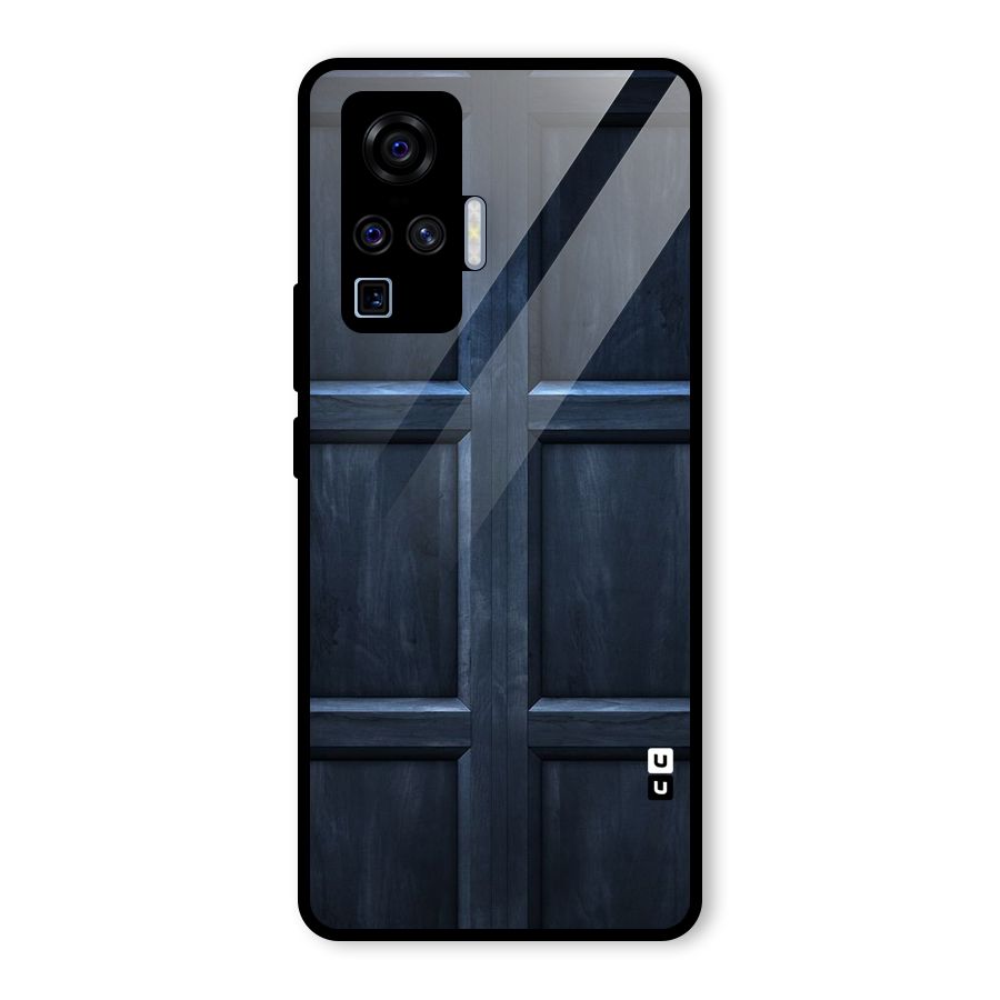 Blue Door Design Glass Back Case for Vivo X50 Pro