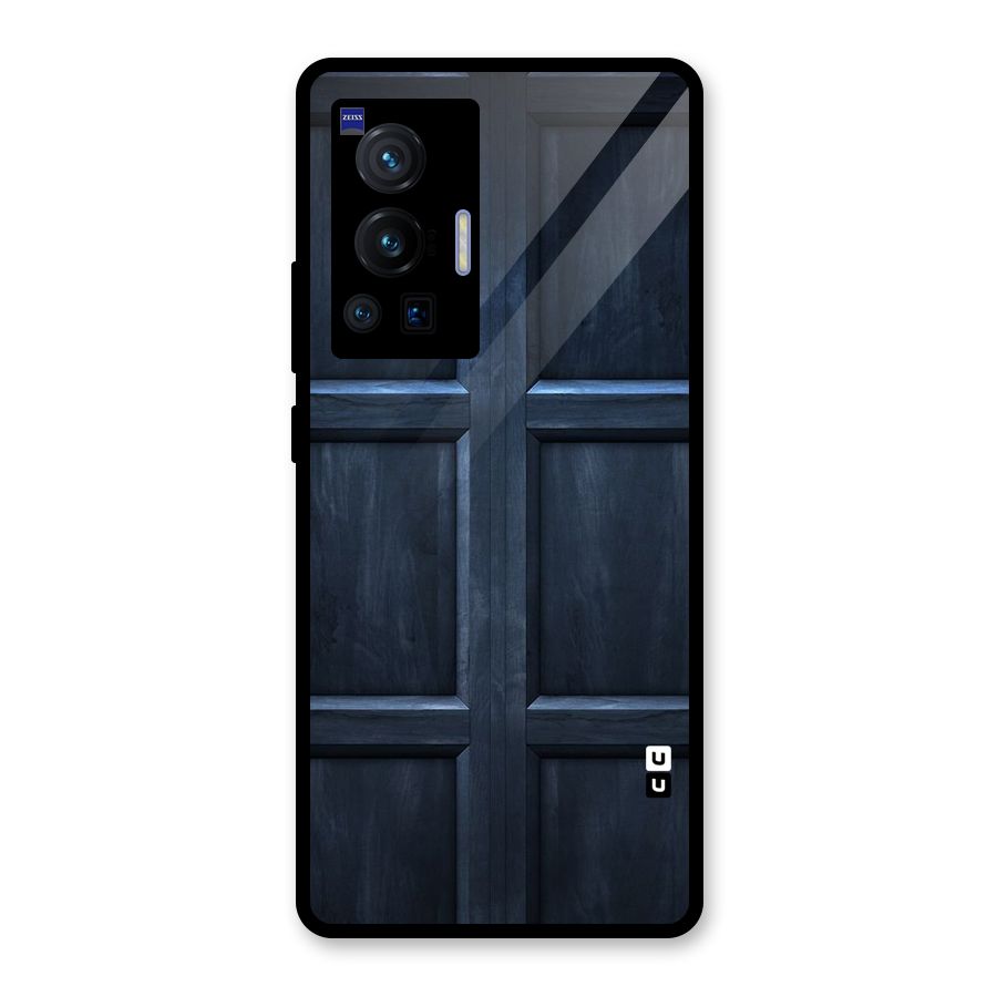 Blue Door Design Glass Back Case for Vivo X70 Pro