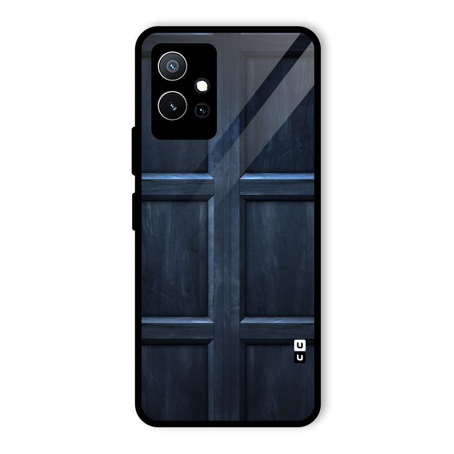 Blue Door Design Glass Back Case for Vivo iQOO Z6