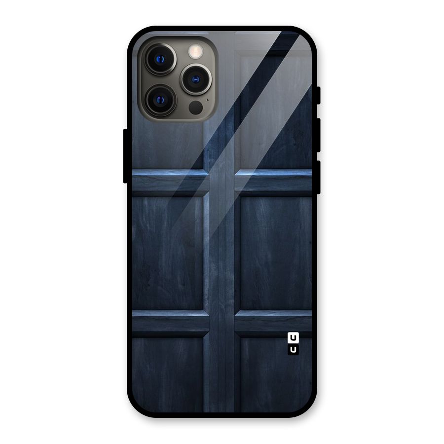 Blue Door Design Glass Back Case for iPhone 12 Pro Max