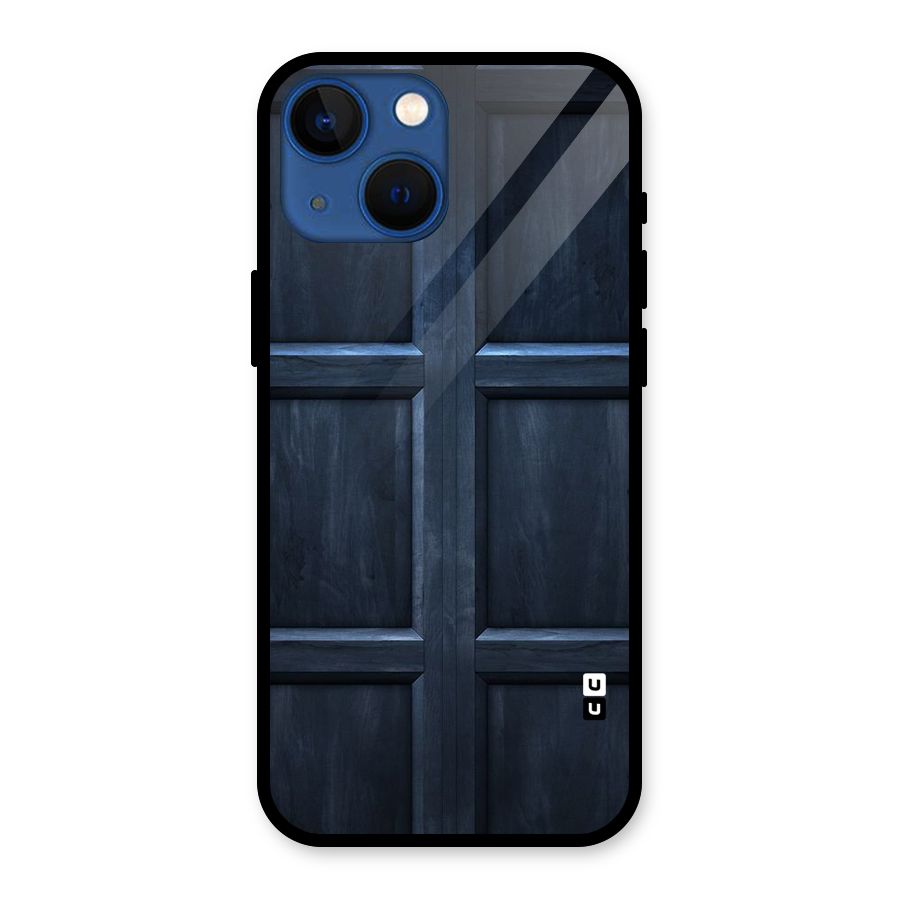 Blue Door Design Glass Back Case for iPhone 13 Mini