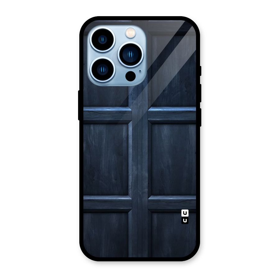 Blue Door Design Glass Back Case for iPhone 13 Pro