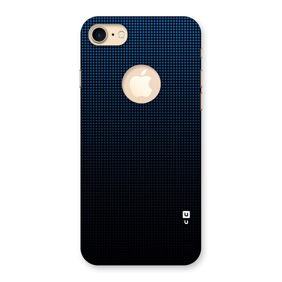 Blue Dots Shades Back Case for iPhone 7 Logo Cut