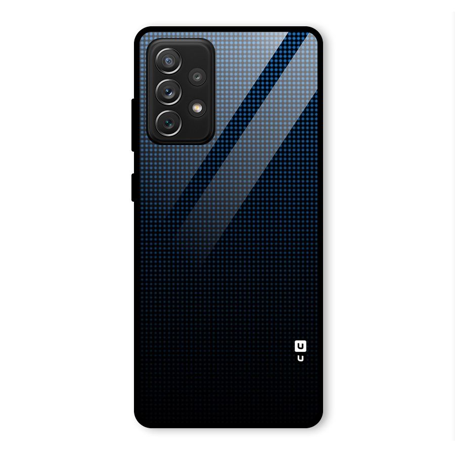 Blue Dots Shades Glass Back Case for Galaxy A72