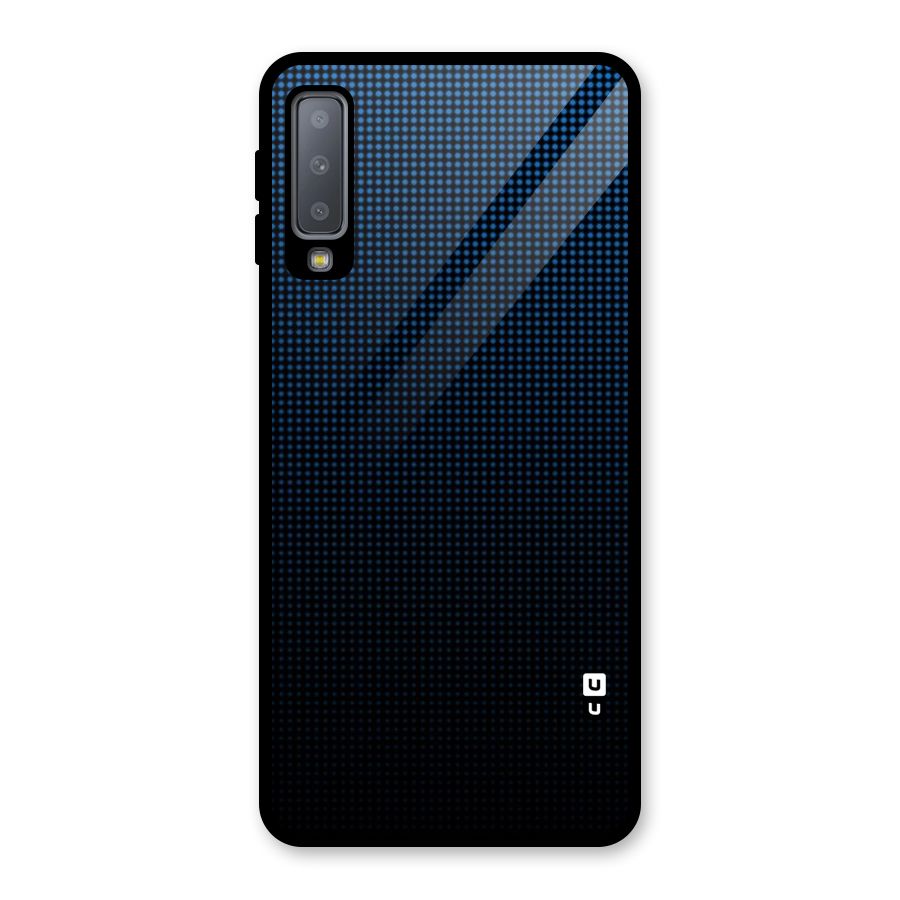 Blue Dots Shades Glass Back Case for Galaxy A7 (2018)