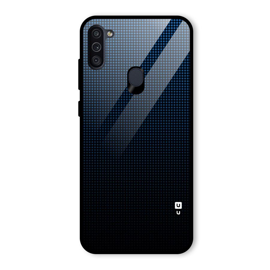 Blue Dots Shades Glass Back Case for Galaxy M11