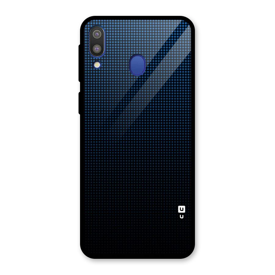 Blue Dots Shades Glass Back Case for Galaxy M20