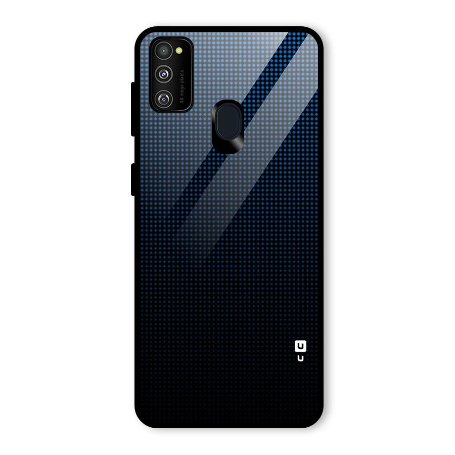 Blue Dots Shades Glass Back Case for Galaxy M30s