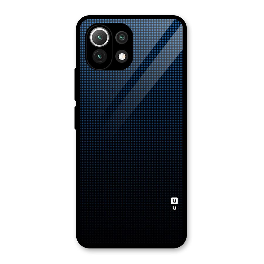 Blue Dots Shades Glass Back Case for Mi 11 Lite