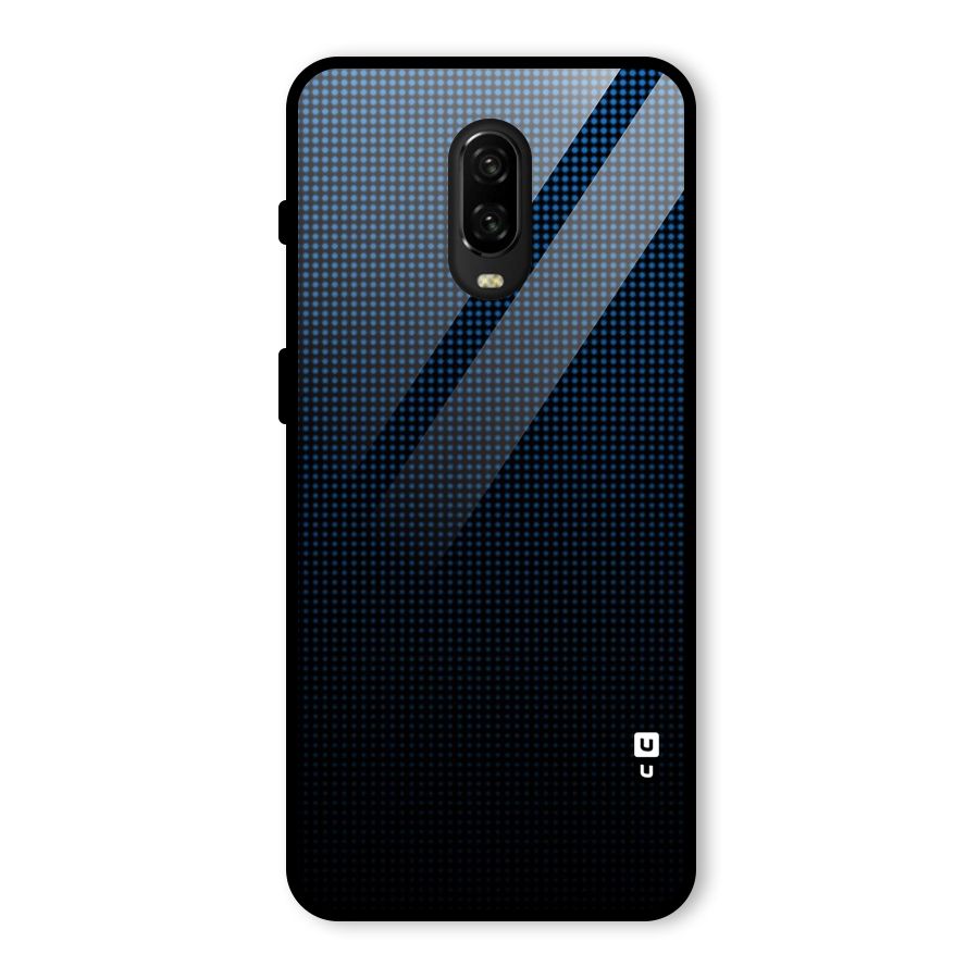 Blue Dots Shades Glass Back Case for OnePlus 6T