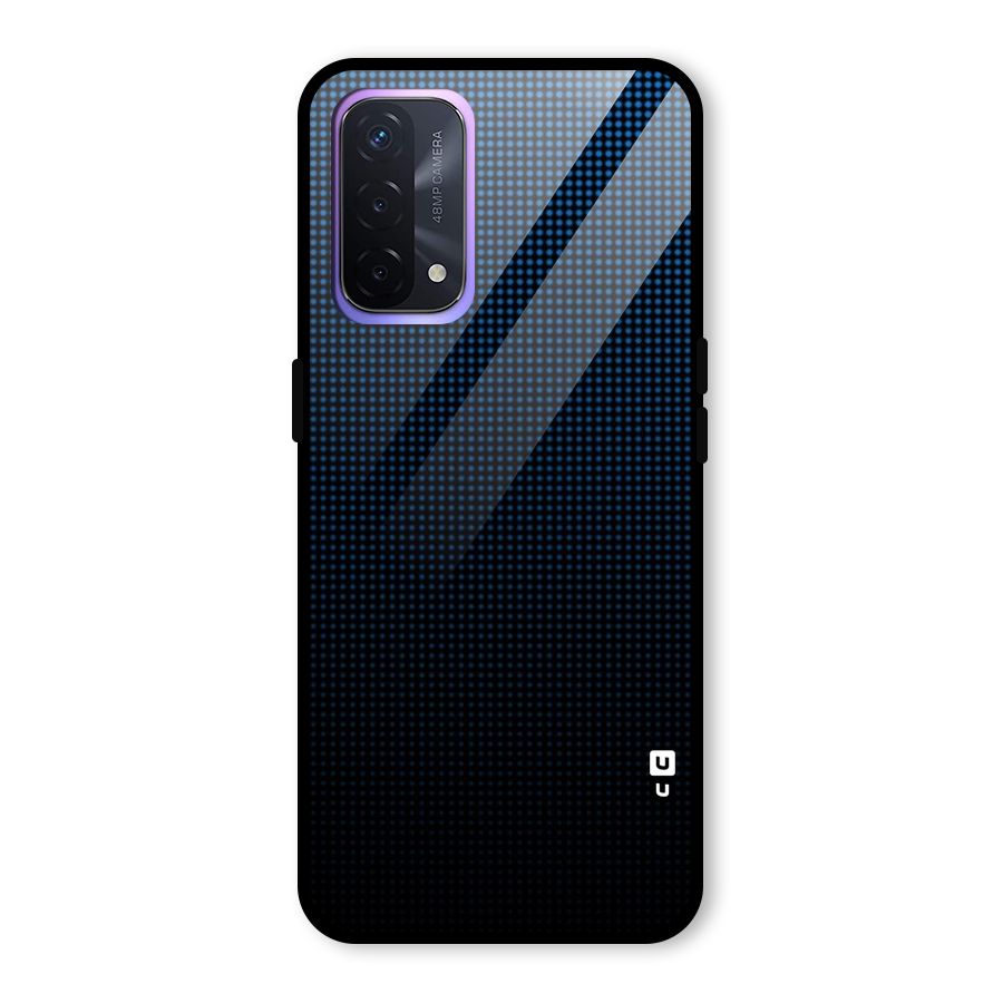 Blue Dots Shades Glass Back Case for Oppo A74 5G