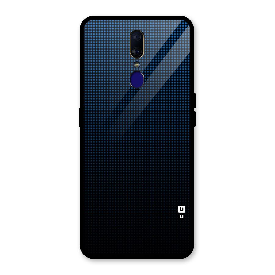 Blue Dots Shades Glass Back Case for Oppo F11