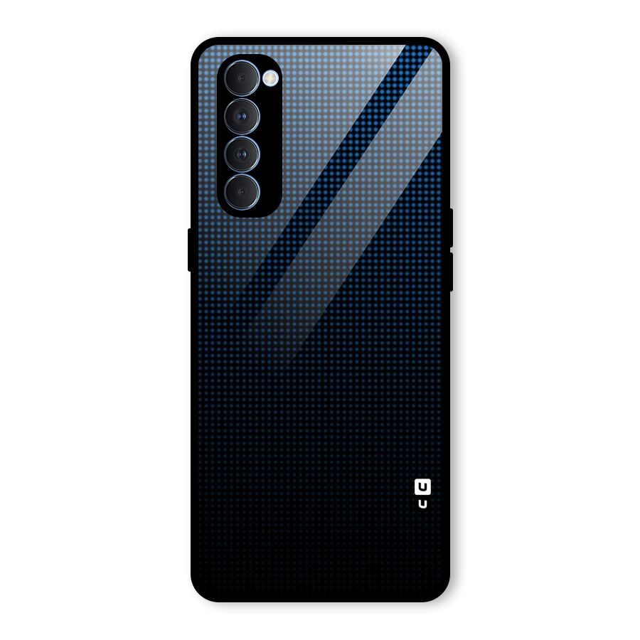 Blue Dots Shades Glass Back Case for Oppo Reno4 Pro