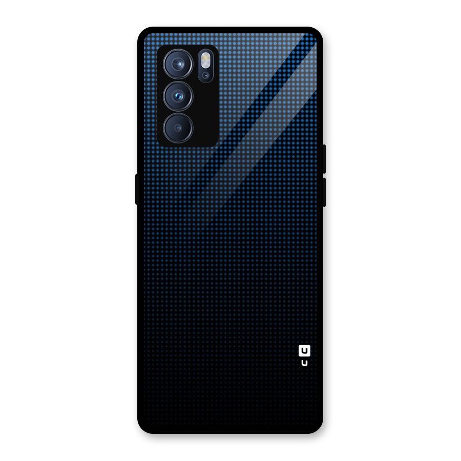 Blue Dots Shades Glass Back Case for Oppo Reno6 Pro 5G