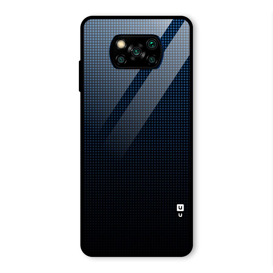 Blue Dots Shades Glass Back Case for Poco X3 Pro