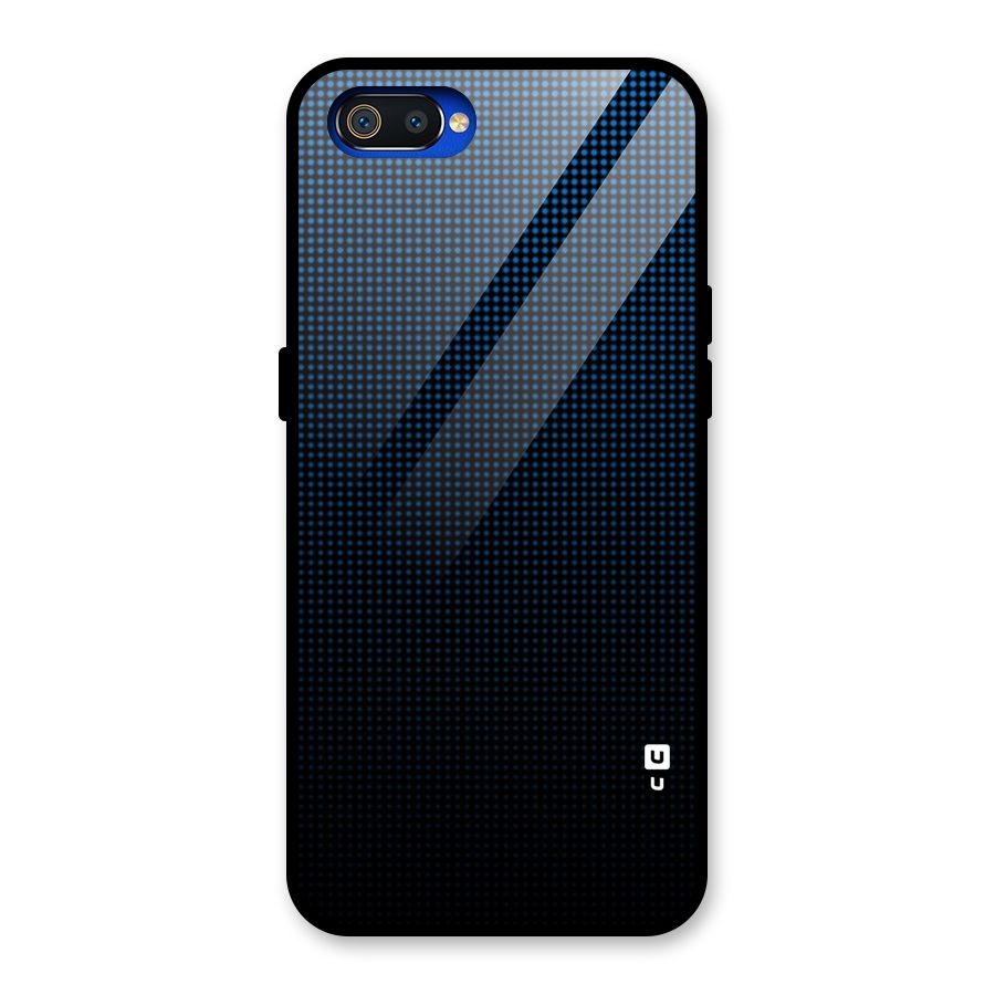 Blue Dots Shades Glass Back Case for Realme C2