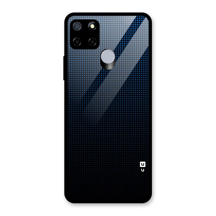 Blue Dots Shades Glass Back Case for Realme Narzo 30A